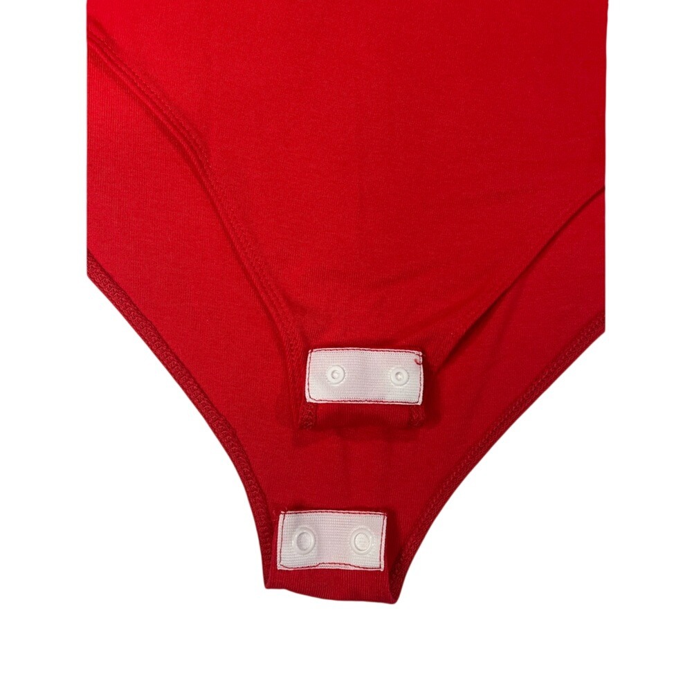 Red One-Shoulder Bodysuit - Picture 3 of 7